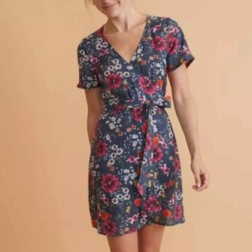 NWT Marine layer Frances mini wrap dress